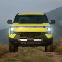 Imágenes exteriores de la Frontier PRO PHEV de origen chino.